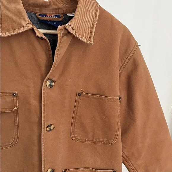 Vintage Dickies Canvas Chore Jacket Coat Mens Medium. Blanket Lined - Picture 6 of 10